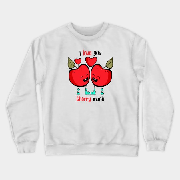 Cherry Lover Crewneck Sweatshirt by Art by Nabes